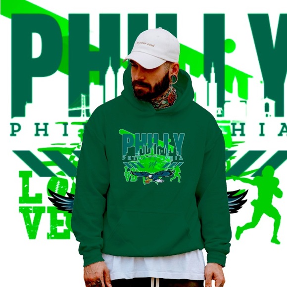 mast3r Faashion Other - Green Philly, Custom Football hoddie